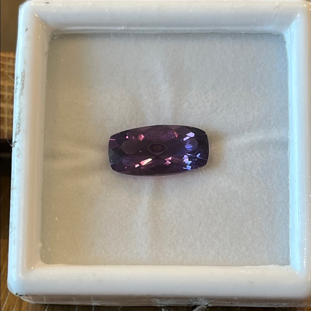 Vibrant Amethyst Purple Gemstone Barrel Cut